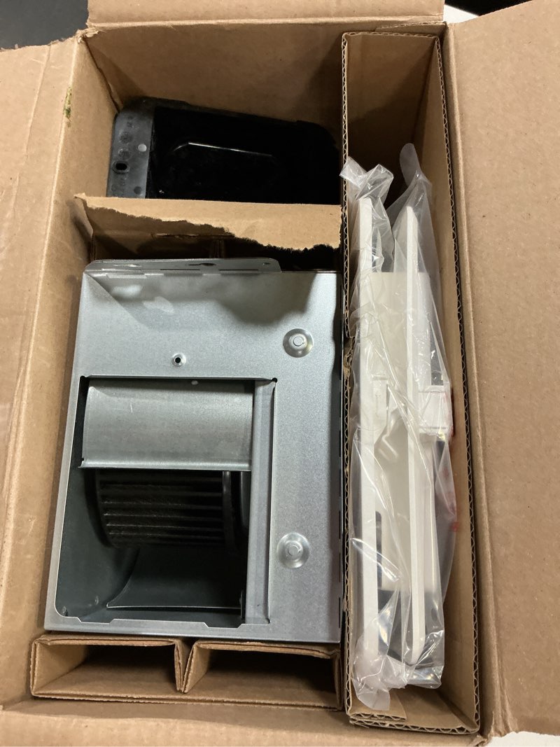 Condition photo showing As Is for broan-nutone 0.9-sone 60-cfm white lighted bathroom fan, energy star