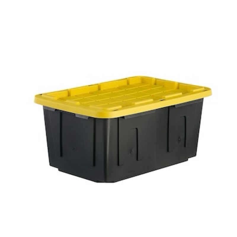 Project Source Commander Large 27 -Gallons ( 108 -Quarts ) Black and Yellow Heavy Duty