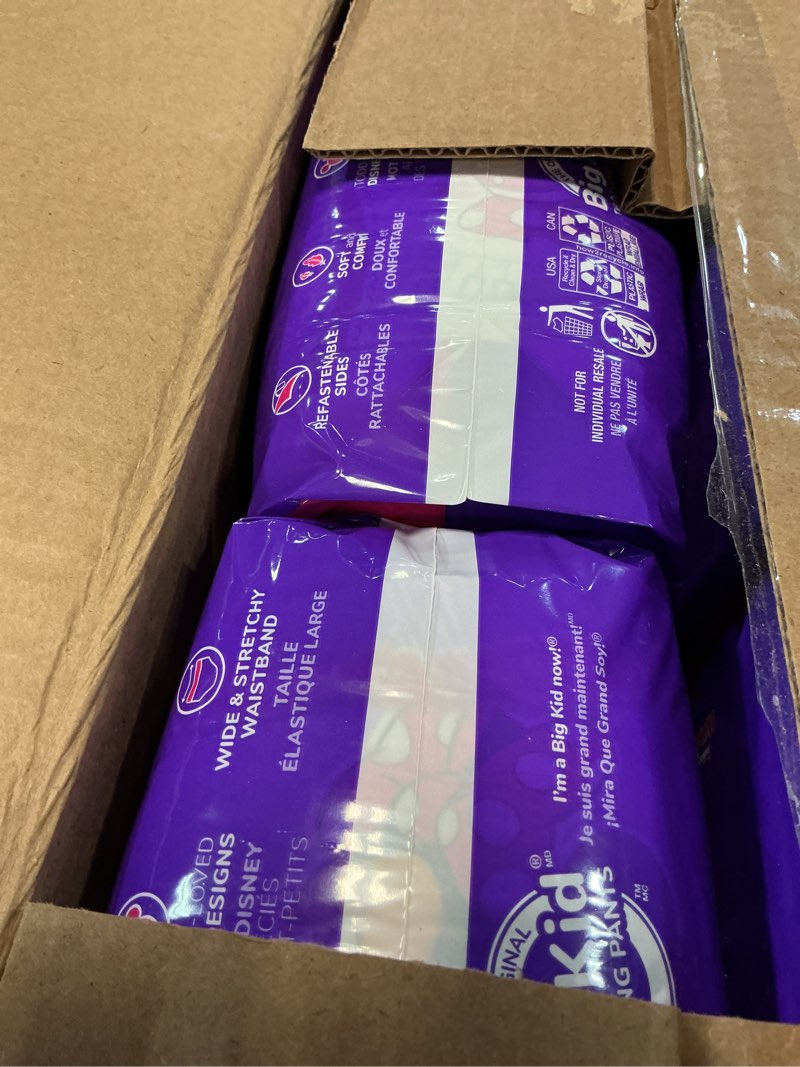 Condition photo showing New/Like New for pull-ups girls' potty training pants, size 2t-3t training underwear (16-34 lbs), 124 count (4 packs of 31) 2t-3t 124