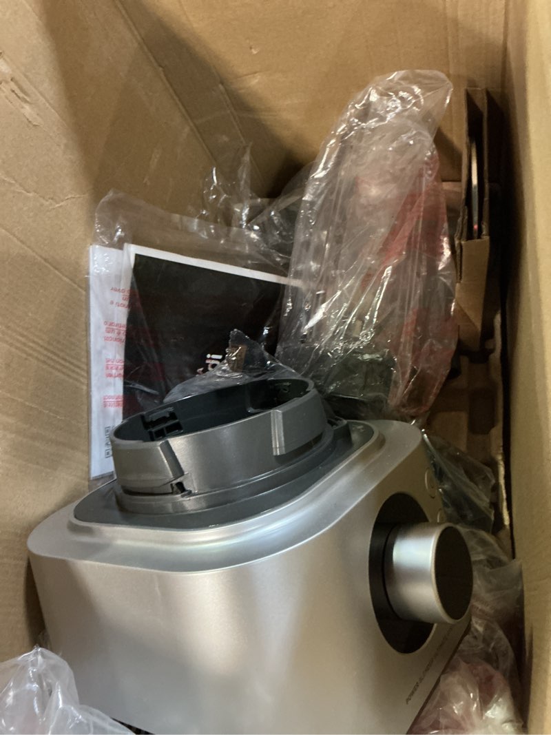 Condition photo showing As Is for ninja blender & food processor combo, foodi power blender system for smoothies, bowls, spreads & shakes, 6 functions, 72-oz pitcher, to-go cups, silver, ss401 1600 peak watts