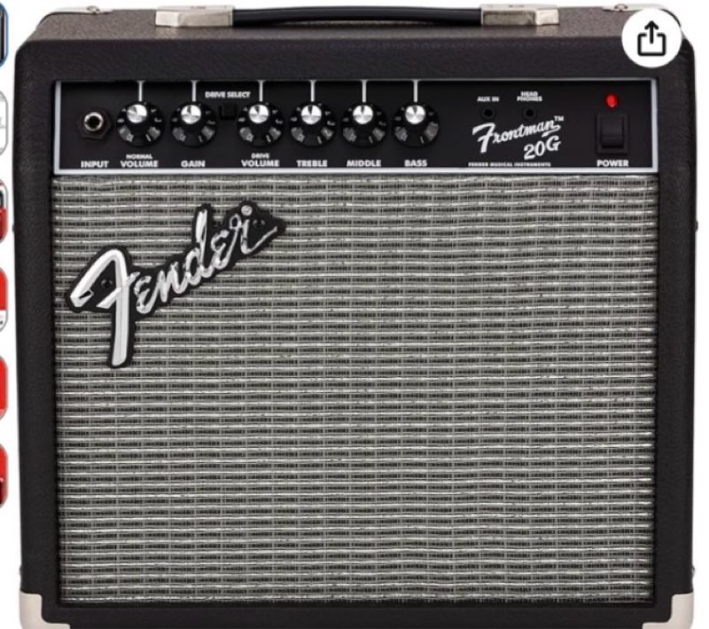 fender frontman 20g guitar amp, 20 watts, with 2-year warranty 6 inch fender special design speaker, 10x16x16 inches