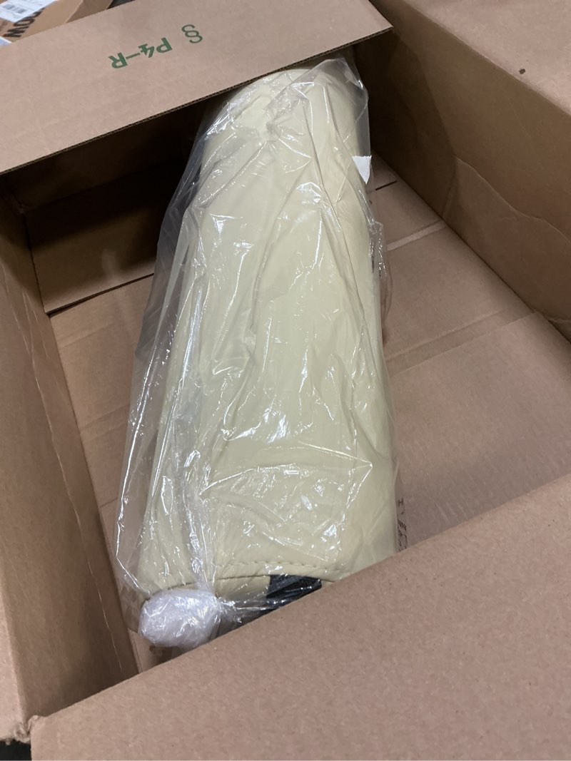 Condition photo showing Good Condition for ForPro Full Round Bolster Pillow, Crème, Oil and Stain-Resistant, for Massage and Yoga, 6” R x 26” L