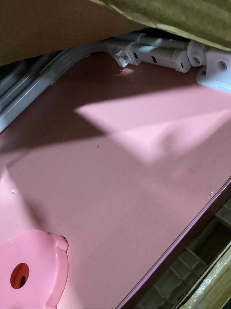 Condition photo showing Good Condition for Lap Desk for Bed Adjustable Height, Foldable Bed Table with Storage Drawer, Tablet Slot & Cup Holder, Portable Laptop Stand for Bed & Sofa, Bed Desk for Adults & Kids, Pink