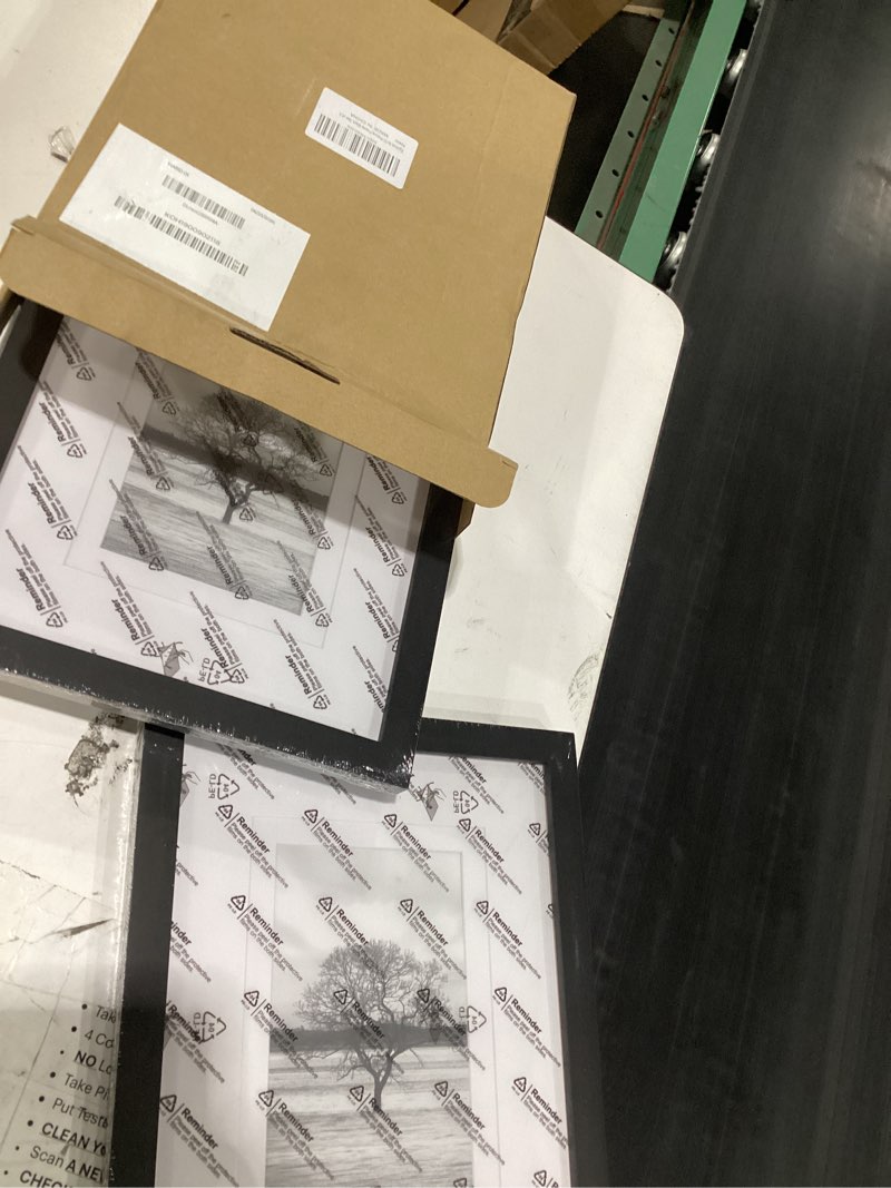 Condition photo showing Good Condition for egofine 8x10 picture frames set of 4, made of solid wood covered by plexiglass 4x6 and 5x7 with mat or 8x10 without mat, for table top display and wall mounting photo frame black black 8x10