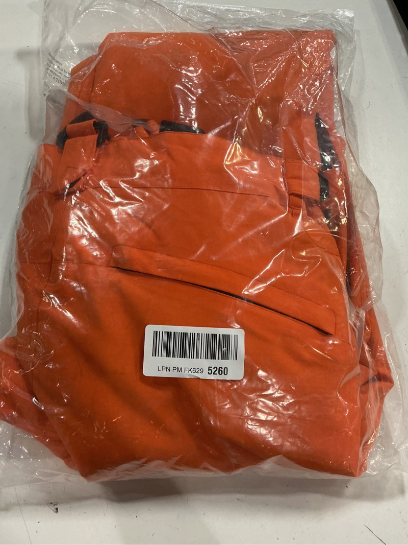 Condition photo showing Good Condition for gs snowing men's snow insulated pants winter warm ski pant outdoor waterproof snowboard bibs with suspenders large orange