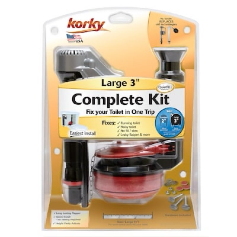 korky toilet repair complete kit