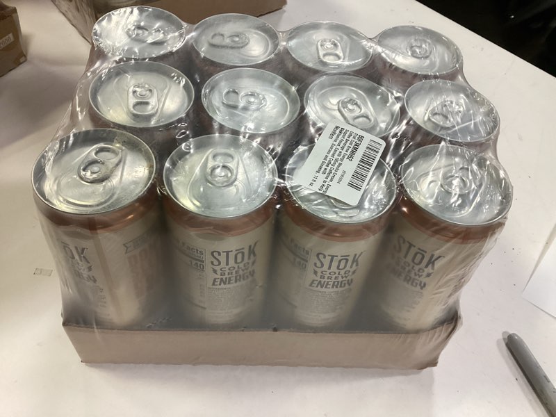 Condition photo showing New/Like New for SToK Cold Brew Energy Mocha Cream, Energy Coffee Beverage with 195mg Caffeine to Help Support Focus, Canned Coffee with B-Vitamins, Guarana and Ginseng, 11 fl oz, 12pk