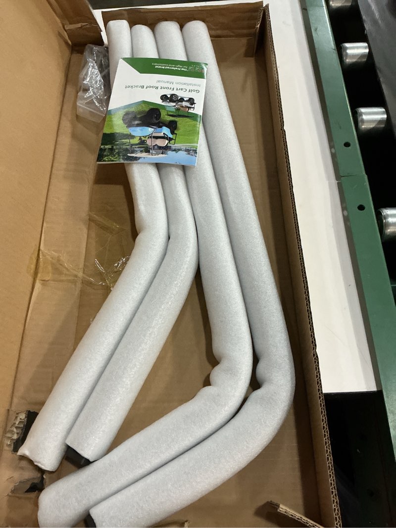 Condition photo showing New/Like New for 10L0L Golf Cart Front Roof Strut Brackets for Club Car Precedent with Steel Screw Bushings Repair Ki