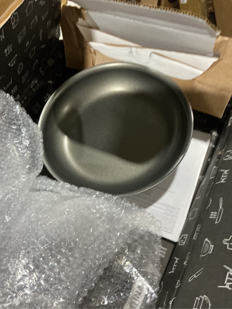 Condition photo showing As Is for tramontina professional fusion 10-inch non stick frying pan, heavy-gauge aluminum skillet with reinforced nonstick coating, dishwasher and oven safe fry pan 10-inch