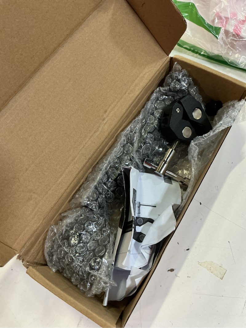 Condition photo showing Good Condition for starlink mini mount for 2025 starlink mini, c-clamp pipe mount with 9.17 inch arm and 1/4"-20 screw adapter, heavy duty starlink mini accessories for rv, boat, truck, pole and tripod