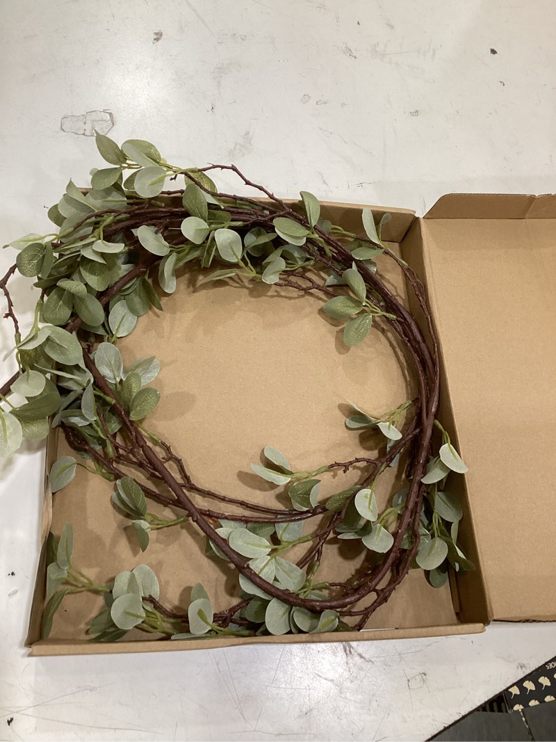 Condition photo showing As Is for 41” artificial greenery stems, long fake plant twigs faux greenery branches for tall vase home party wedding office decor (4 pcs) green 4pcs
