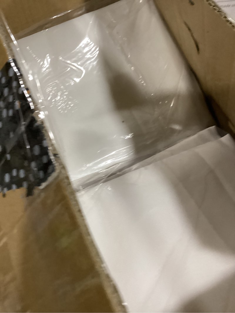 Condition photo showing As Is for Stretch Spandex Chair Covers - White 150 PCS, Folding Kitchen Chairs Cover, Universal Washable Slipcovers Protector, Removable Chair Seat Covers, for Wedding Party Dining Room Banquet Event White- Folding Chair Covers 150PCS