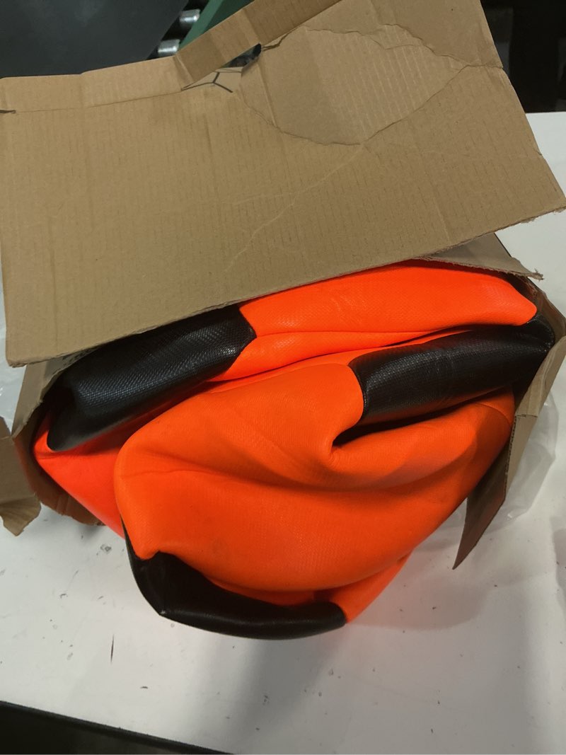 Condition photo showing As Is for herding ball for dogs, 25 inch dog balls, giant dog toys horse toy, herding ball for australian shepherd, orange