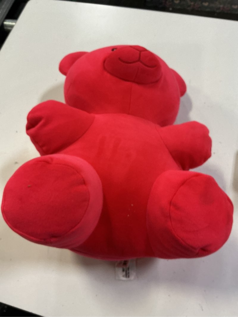 Condition photo showing Good Condition for 16-inch red gummy bear plush – soft & huggable stuffed animal for all ages (includes bimsy florn)