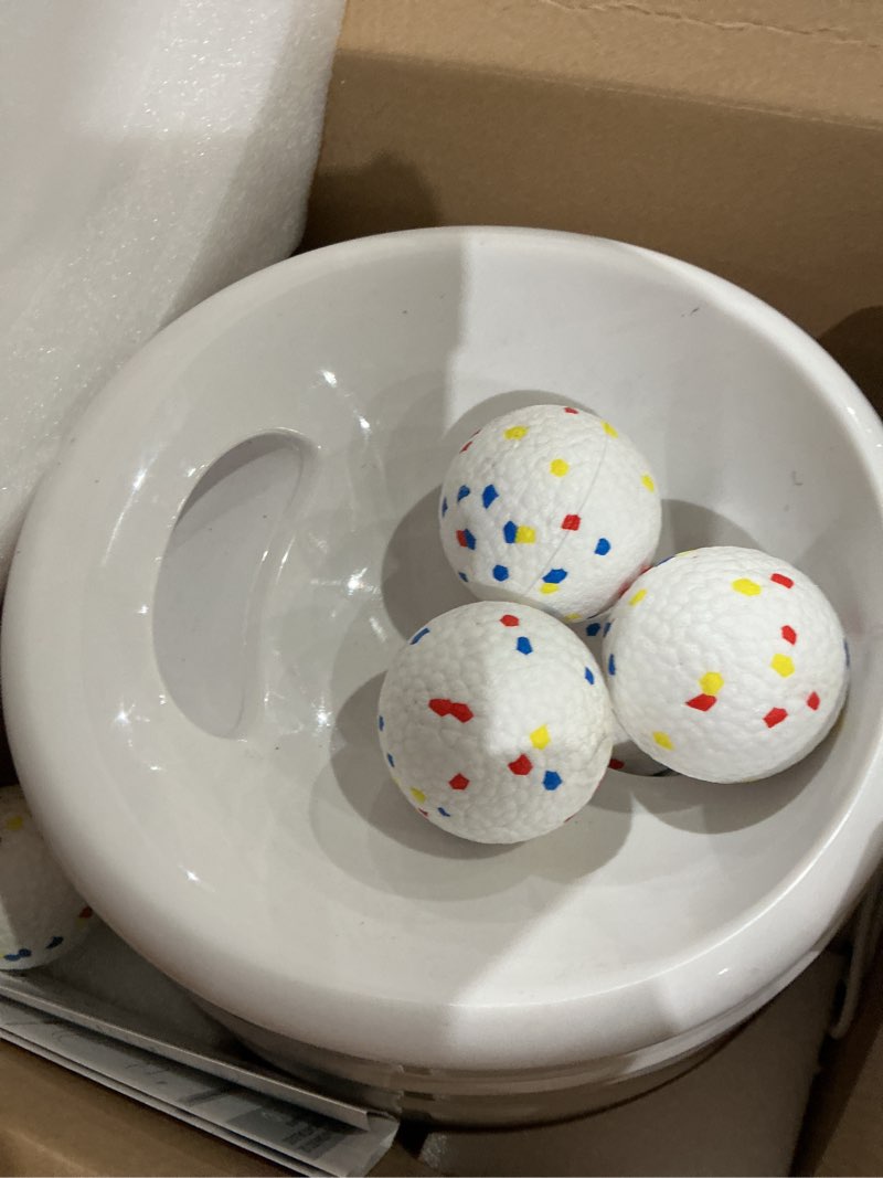 Condition photo showing Good Condition for automatic ball launcher for dogs with 6pcs 2.3 inch etpu tennis balls,thrower distance 20-45ft,interacive dog toys for indoor/outdoor for small or medium dogs (white)
