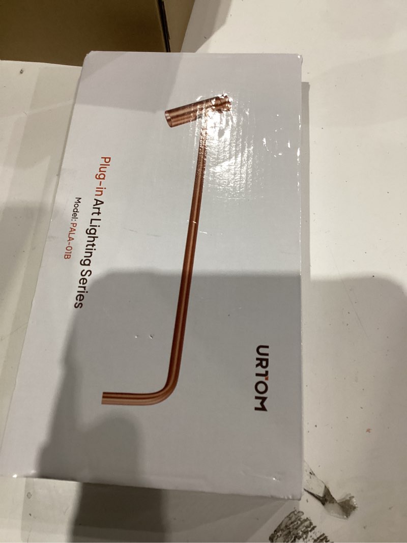 Condition photo showing As Is for Plug in Picture Light Dimmable Art Lights for Paintings Remote Control 3000K Picture Frame Light with Timer CRI 90 LED Picture Lights for Wall Display Artwork Portrait Gallery, Copper Body