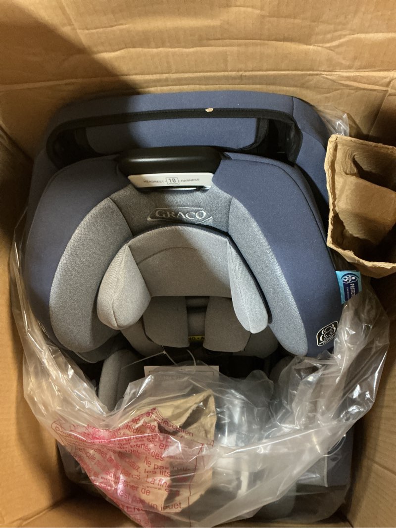 Condition photo showing New/Like New for graco 4ever dlx 4-in-1, 10 years use infant to toddler car seat, maddox, includes rear facing, forward facing, highback booster & backless booster seat options 4-in-1 dlx maddox 2.0