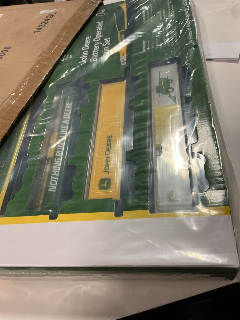 Condition photo showing New/Like New for Lionel John Deere Miniature Ready-to-Play Set, Battery-Powered Model Train, Multicolor Green; Yellow