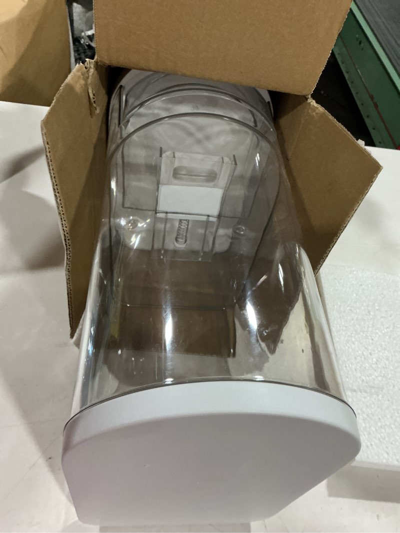 Condition photo showing Good Condition for large rice dispenser 22-25lbs, cereal dispenser rice container food storage container with measuring cup, cereal containers storage kitchen storage household moisture proof holder, white white 25lbs