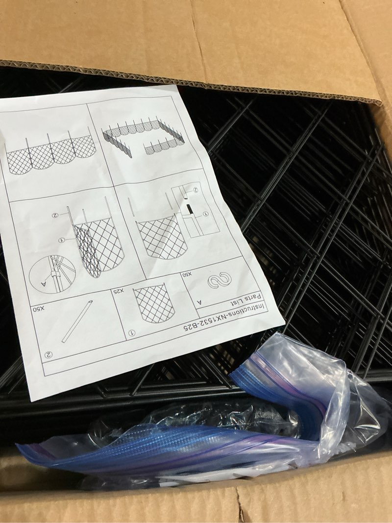Condition photo showing New/Like New for ousheng 25 pack decorative garden fence, total 27ft(l) x 24in(h) animal barrier border, rustproof metal wire section edging fencing panel for outdoor patio garden yard, arched 27ft x 24in