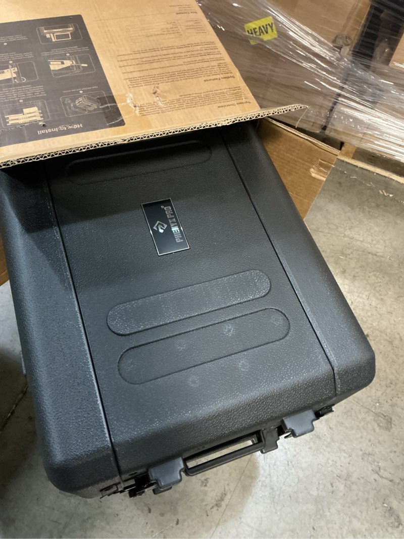 Condition photo showing Good Condition for phenyx pro 4u shallow rack case, 19" rackmount road case, detachable front and back cover storage, shockproof & waterproof, server rack cabinet for wireless mic systems, iems, amplifiers (prcse-4u) 4u(57*39*25.4cm)