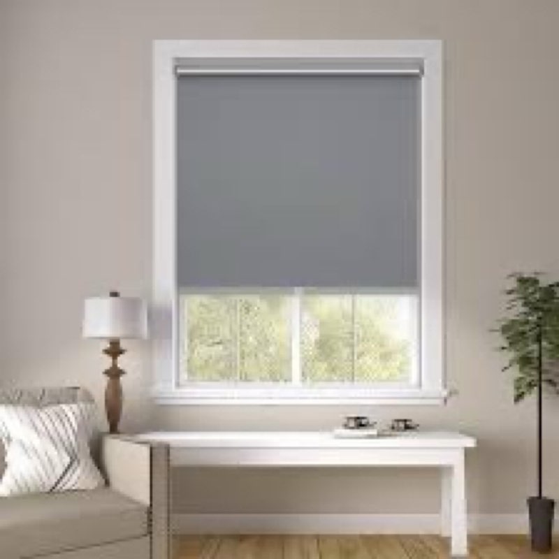 Changshade Cordless Roller Shades Blackout Blinds for Indoor Windows,Pull Down Darkening Roller Shad