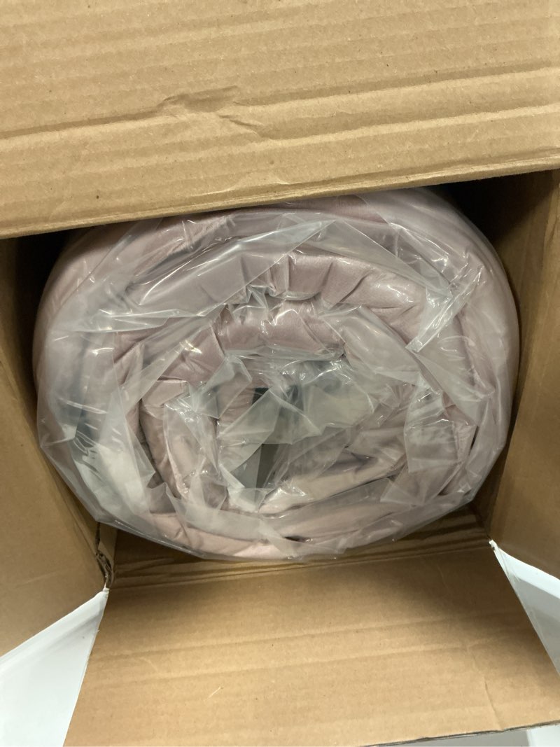 Condition photo showing New/Like New for kingchii certipur-us memory foam camping mattress, portable roll up travel car camping mattress sleeping pad & floor mattress, cot mattress guest bed for sleepover with waterproof cover & travel bag pink 75*30*3*inch/single