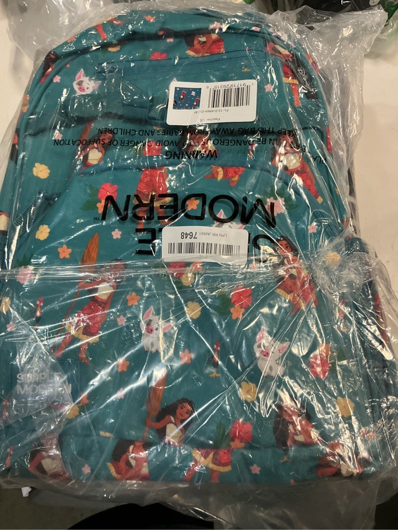 Condition photo showing Good Condition for simple modern medium disney toddler backpack for school girls and boys | kindergarten elementary kids backpack | fletcher collection | kids - 15" tall | moana oceana disney: moana oceana kids medium