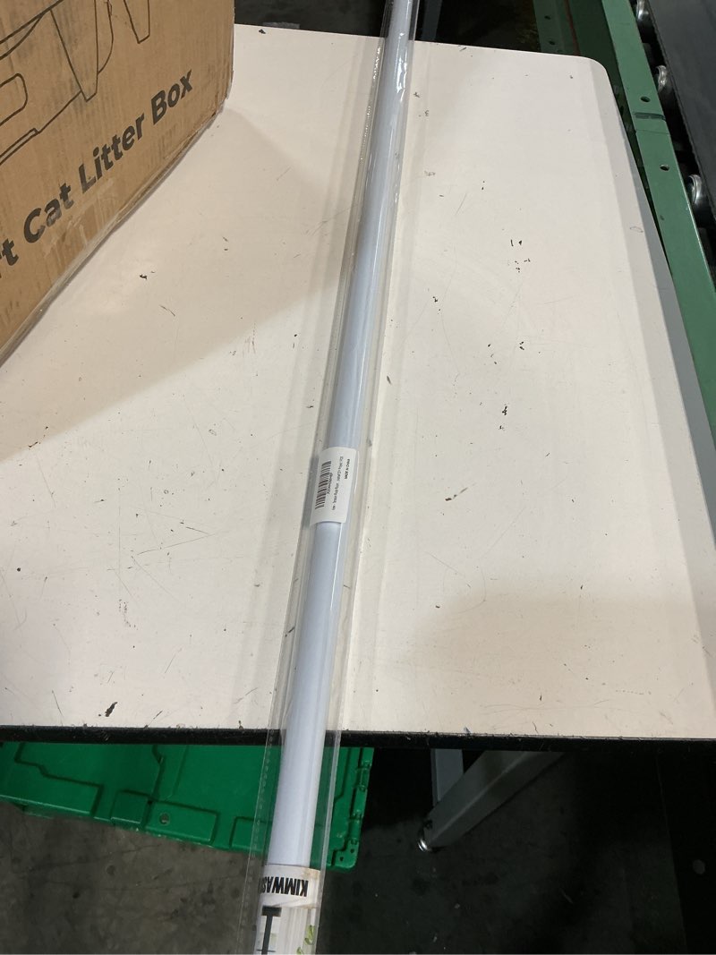Condition photo showing New/Like New for tension rods room divider, premium adjustable curtain tension rod, 53-100 inch large curtain rod, no drilling tension pole for kitchen, bathroom, cupboard, wardrobe, window, bookshelf diy project 1pcs white 53-100 in - 1 pcs
