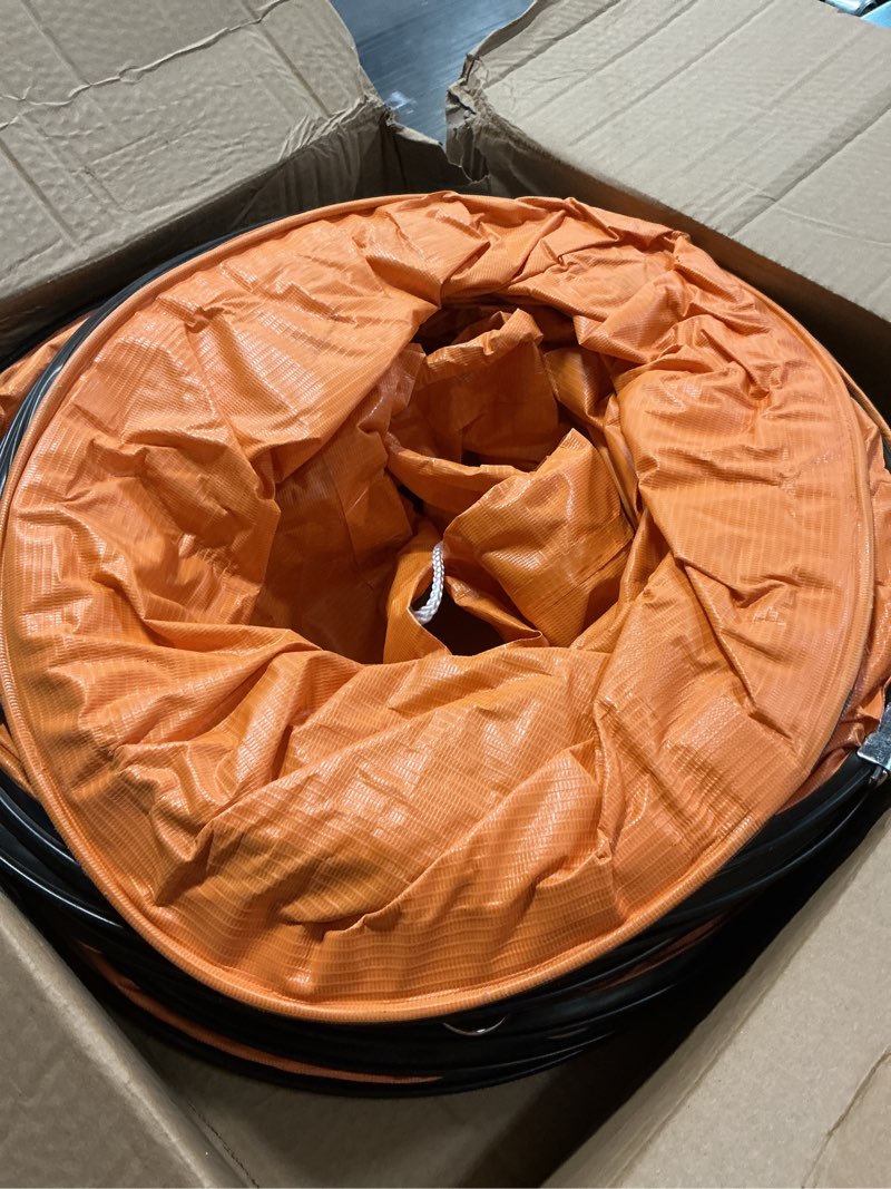 Condition photo showing Good Condition for 16"×16.4FT PVC Flexible Duct Hose, Flame Retardant HVAC Ducting with Adjustable Rope, D Hook & Steel Support for Ventilation, Exhaust, Drying, and Cooling Applications 16in x 16.4ft