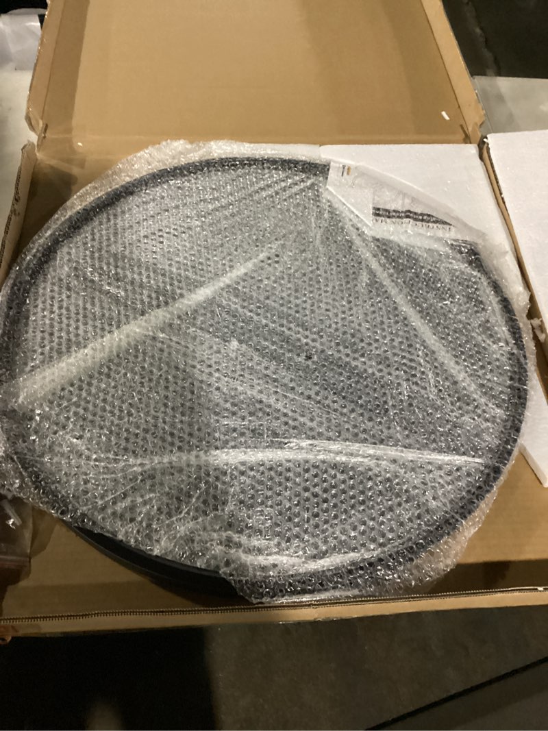 growsun 24'' black round mirror, circle wall mirror for bathroom vanity, entryway living room with m