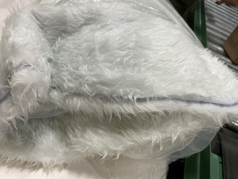 Condition photo showing Good Condition for 80 inch christmas tree skirt, extra large thick faux fur, white plush velvet for merry christmas party decor 80 inches