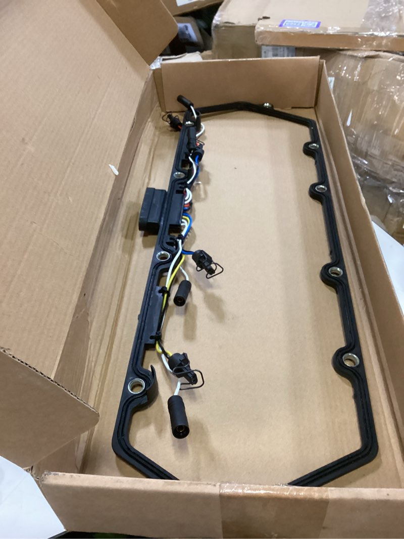 Condition photo showing As Is for Valve Cover Gaskets + Harness Glow Plugs + BK Relay with Inner Injector + Controller Compatible with 7.3L Ford Diesel Powerstroke 98-03 Harnesses+Gaskets+Glow Plug+Relay+Controller For 98-03 7.3L Ford
