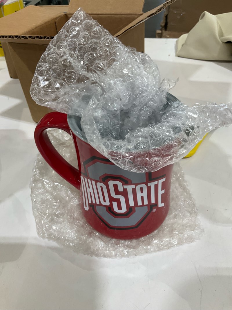 Condition photo showing Good Condition for Ohio State Buckeyes Ceramic Relief (3D) Coffee Mug – Official Logo, Team Colors, 16oz