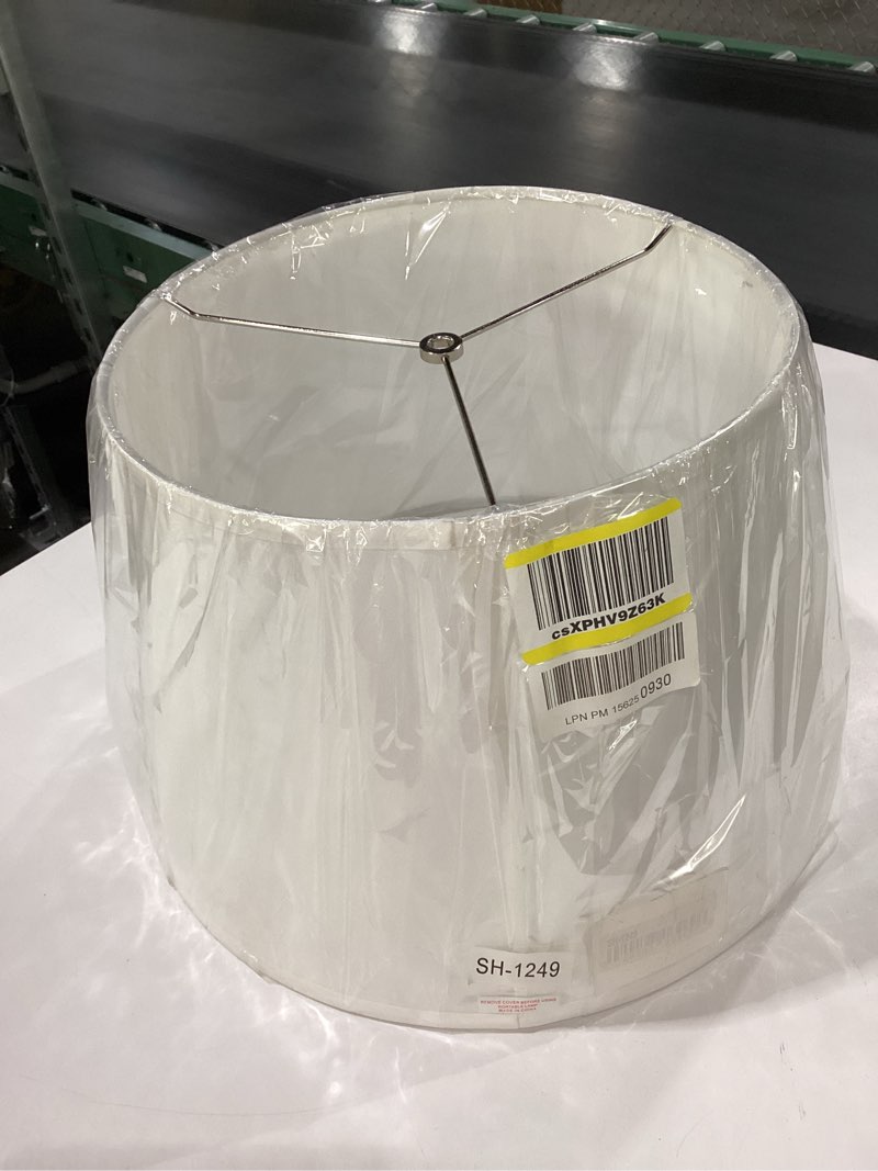 Cal Lighting SH-1249 11-Inch Side Hardback Fabric Shade, Round