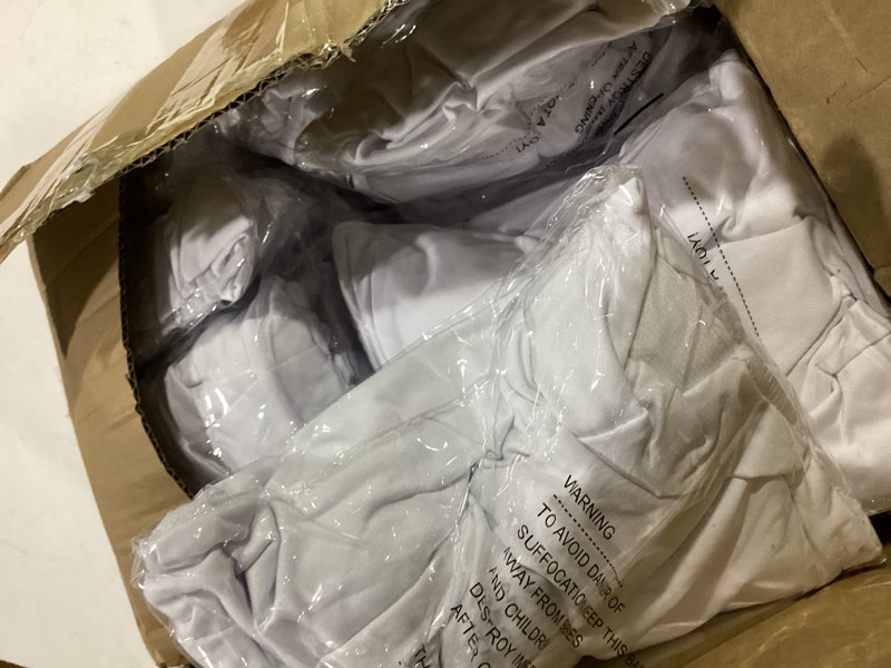 Condition photo showing Good Condition for 20 pack white spandex folding chair covers in stretch washable fabric for wedding, party,holidays,celebration and other special events white for folding chair 20