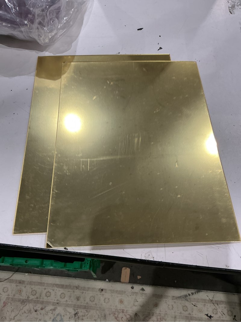 Condition photo showing Good Condition for 2 pack 16 x 12 inch gold mirrored acrylic sheets, 1/8 inch thick gold mirror plastic sheet glossy acrylic sheet for laser crafts, diy project, art display 12x16inch gold