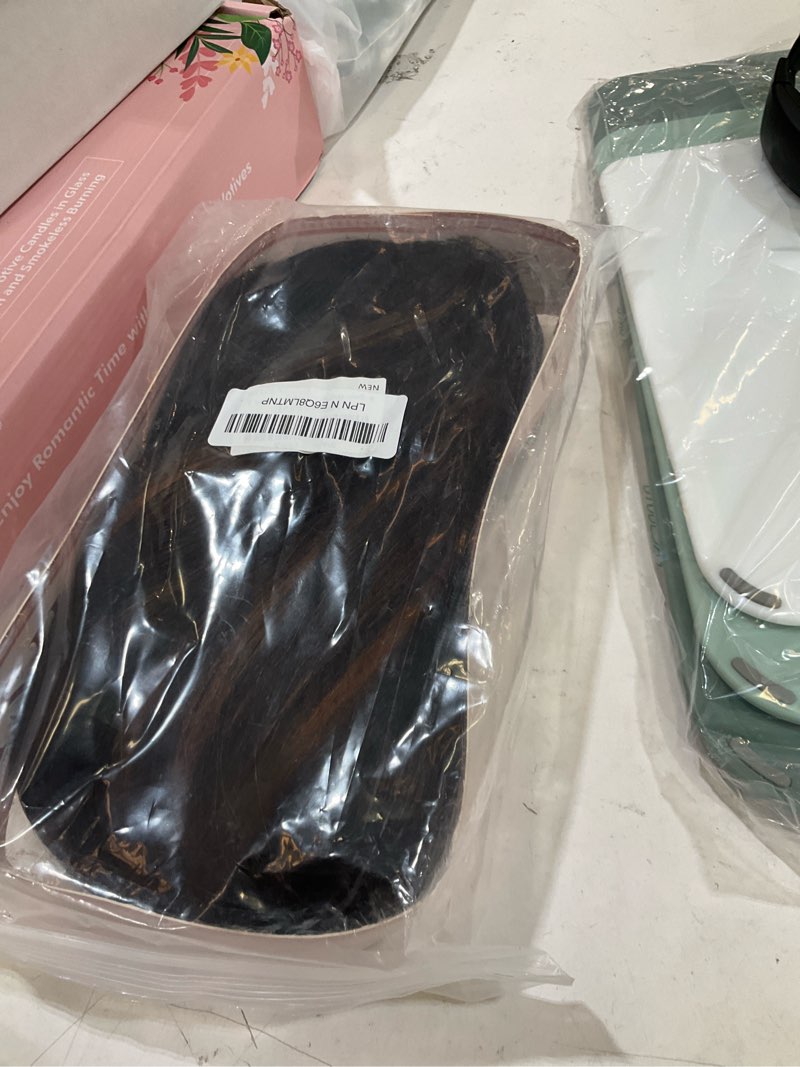 Condition photo showing Good Condition for brown highlight u part wig for black women layered yaki straight v part wig synthetic half wigs glueless realistic pull and go beginner friendly for daily party use((24inch,highlight brown ) highlight brown 24 inch
