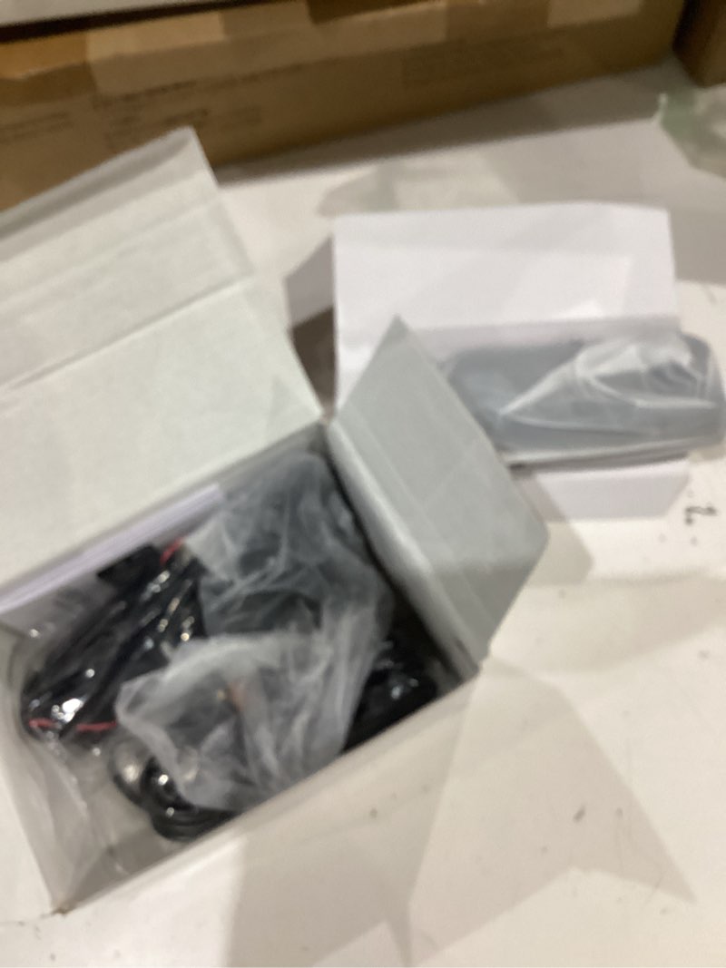 Condition photo showing As Is for 2k dash camera for car front and rear inside wifi dash cam with phone app security video recorder, hd 1080p dashcam 2'' screen loop recording, hdr, g-sensor