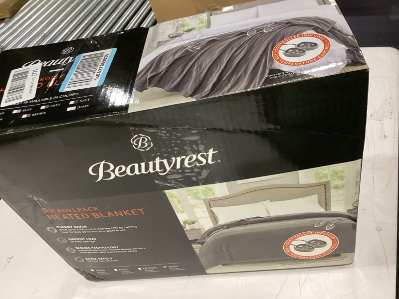 Condition photo showing New/Like New for Beautyrest Electric Blanket Luxurious Micro Fleece Ultra Soft Ribbed Textured, Cozy and Snuggly Cove