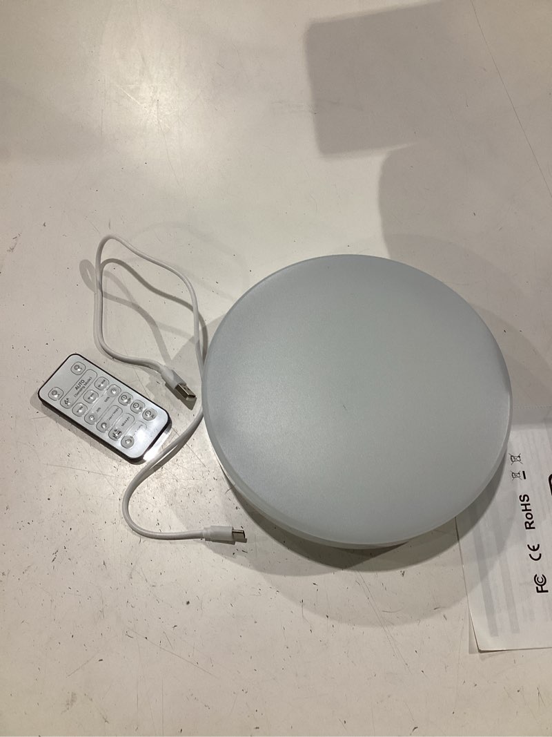 Condition photo showing Good Condition for 10,000mah rechargeable radar motion sensor ceiling light with remote, 7.68" wireless led light no wiring, 3 color temperatures, dimmable always-on mode, battery powered for shower closet shed garage