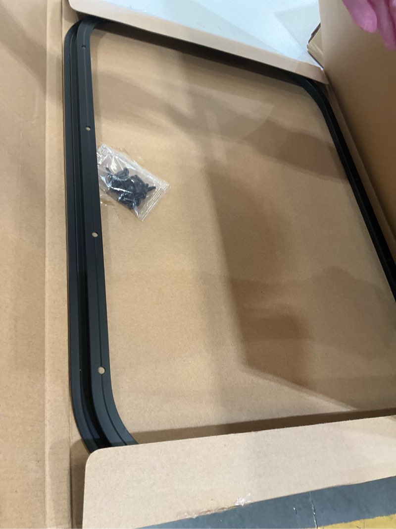 Condition photo showing Good Condition for 15mm Deep Trim Ring 21x14in, ONLY Suitable 21x14in RV Window with 3/5" or 1-3/4" and Slightly Thicker Up to 1/16" Walls, Can be Installed Reversely