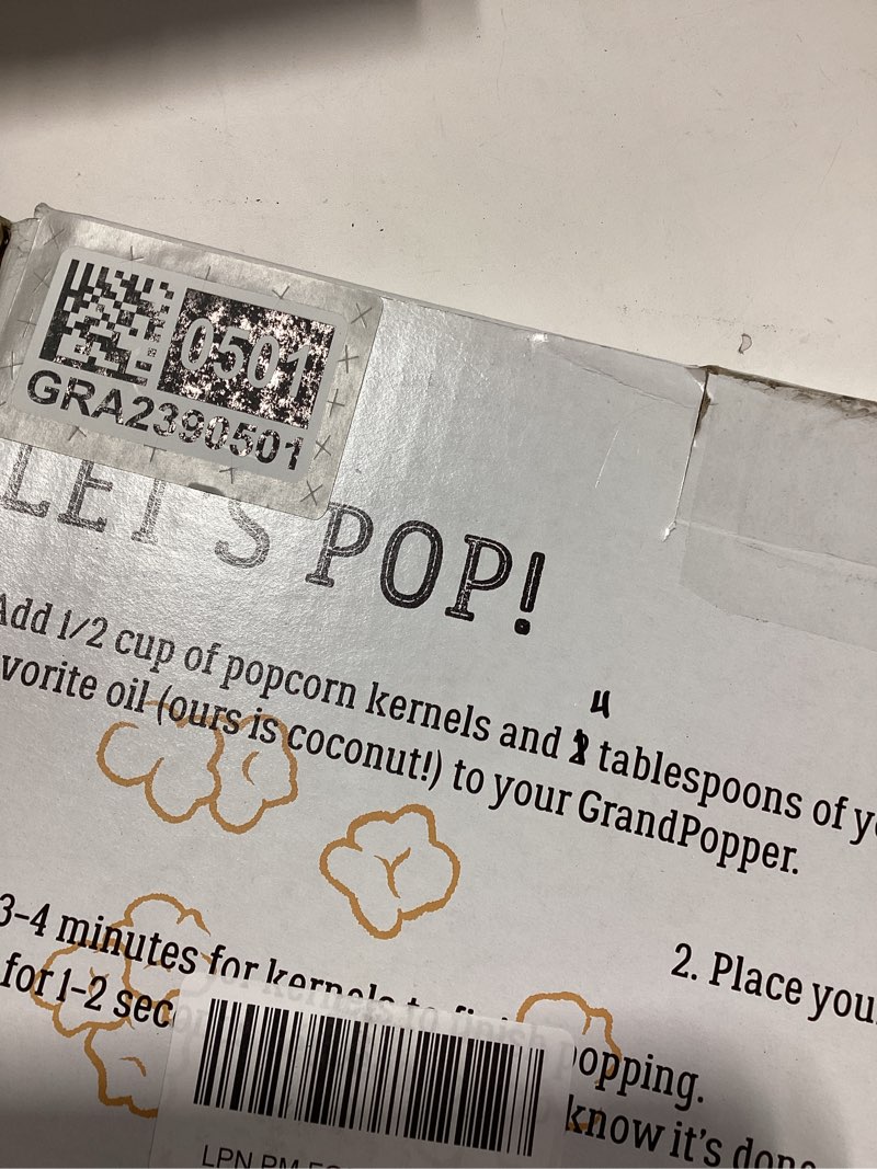 The Grandpopper Popcorn Popper | No-Shake, No-Stir Premium Stovetop Popcorn Maker | Popcorn Pan | Po