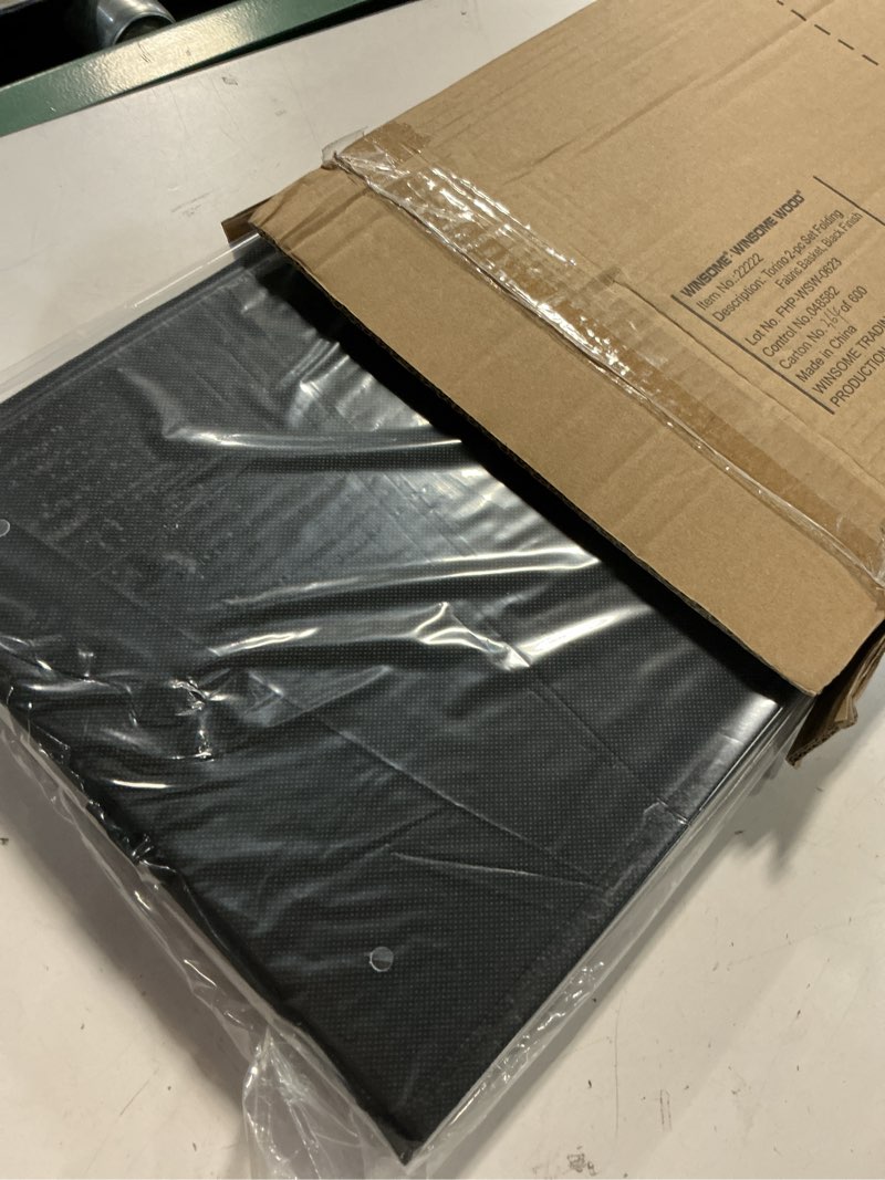 Condition photo showing Good Condition for winsome torino storage/organization, black 23.03"w x 10.24"h x 10.24"d 2-basket black
