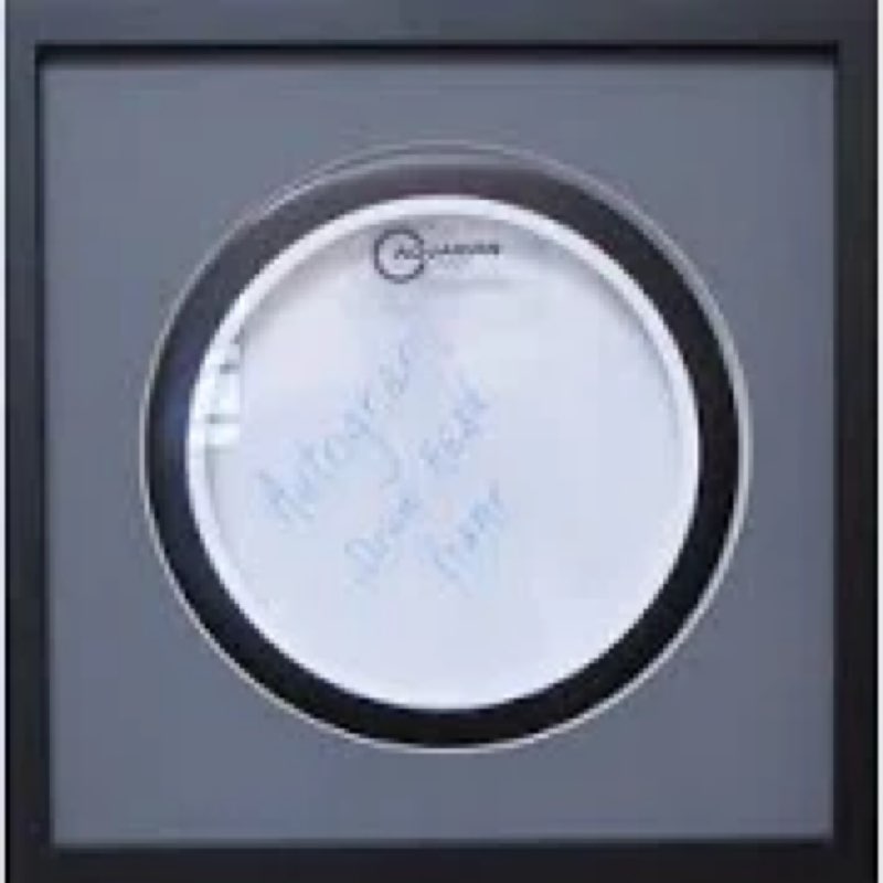 Silipull Drum Head Display Frame Wall Mount Wooden Drum Head Display Case Cabinet W/98% UV Acrylic D