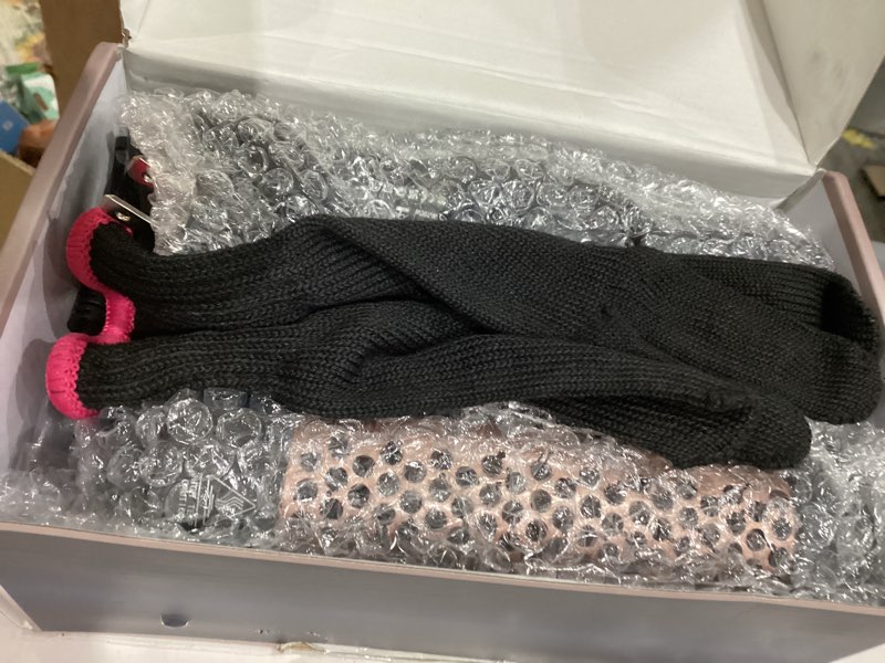 Condition photo showing New/Like New for 5 in 1 Curling Iron with Thermal Brush and 4 Interchangeable Ceramic Barrels(1/2 to 1 1/2 inch), Curling Wand Set with Flat Iron, Fast Heating, Dual Voltage Hair Curler, Gifts for Women Rose Gold Curling Iron Set