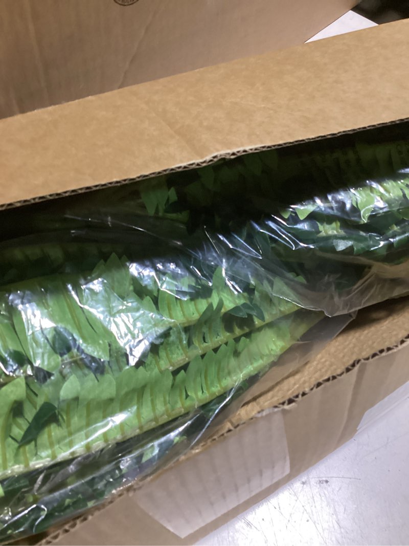 Condition photo showing Good Condition for dkaltm artificial boston fern bush- set of 2 large artificial ferns for outdoors, 45inch large faux ferns, suitable for office & living room decor, 55branches for each bouquet