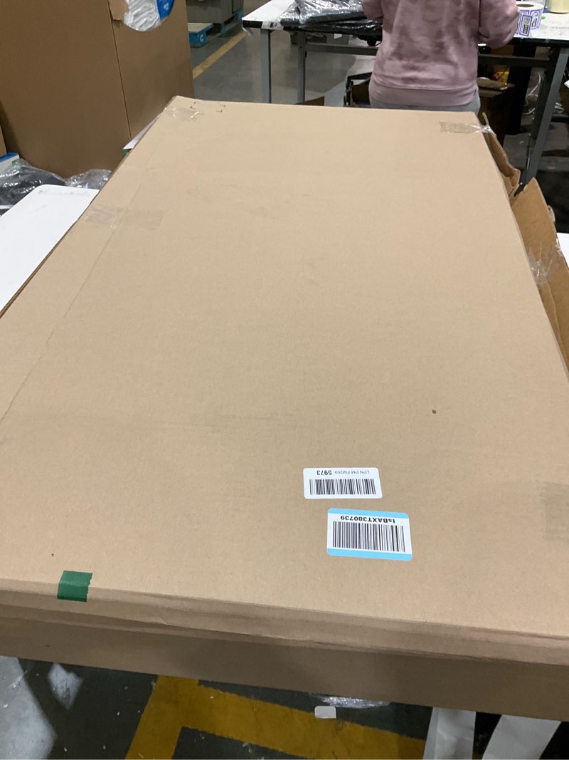 Condition photo showing As Is for Retrospec Retrorider Plastic Snow Sled – Toboggan Style with Pull Rope, Cold-Resistant Coating, and Hard Bottom for Smooth Downhill Rides – Available in 35" and 48" Sizes for Kids and Adults Single Snowy Spruce 48"