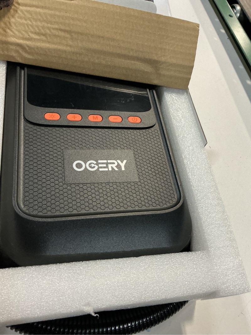 Condition photo showing Good Condition for ogery paddle board electric pump with safe & 30% faster dual stage inflation & deflation, up to 20psi, smart auto-off and powerful rechargeable compact air pump for sup inflatable beds tent boats black