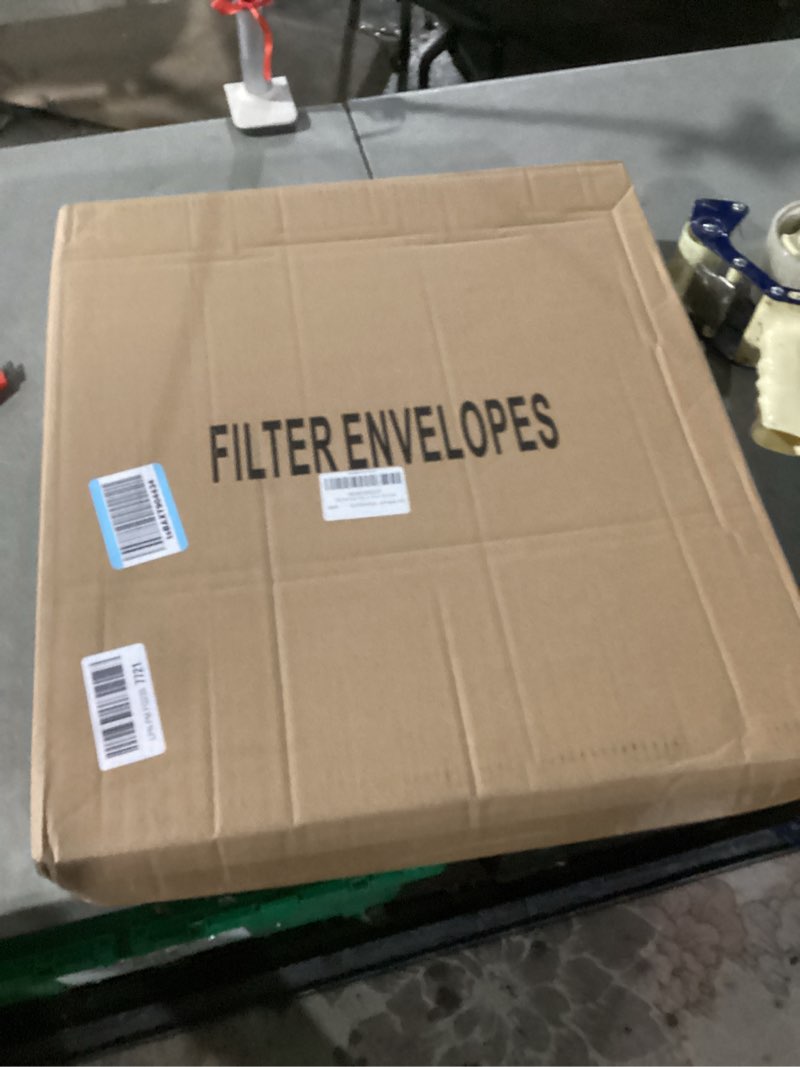 Condition photo showing As Is for 100 pcs fryer filter paper envelope style 18.5 x 20.5 inch with 1.5 in hole, replaces for pitco pp10613 fryer filter, for deep fryers in restaurants, food trucks or hotel